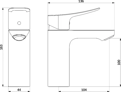 Смеситель Damixa Apollo 220210000 для раковины