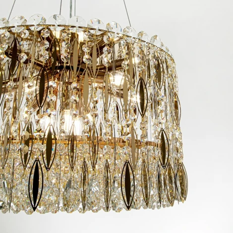 Подвесная люстра хрустальная Modelux MODELUX ML.315.9 GD