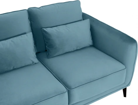 Диван Amsterdam двухместный ОГОГО (арт.342690), (Ткань/Голубой)