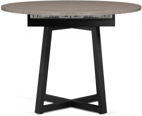 Деревянный стол Woodville Регна черный / бежевый 504218