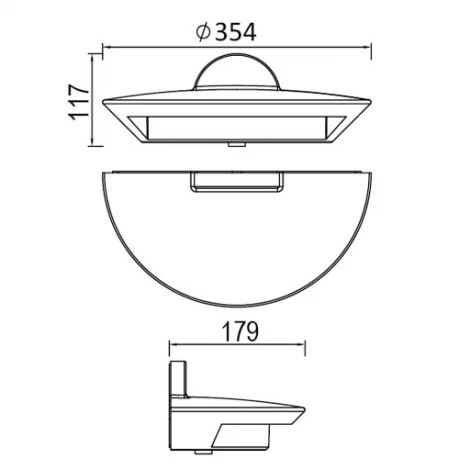 Настенный светильник уличный Oasis Light W1880L S