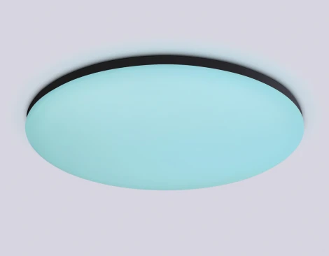 Потолочный светильник RGB круглый светодиодный с пультом и управлением смартфоном Ambrella ORBITAL FZ2005 (220V, умный дом - Алиса, Tuya Smart, Алекса, Smart Home, круглые, IP54)