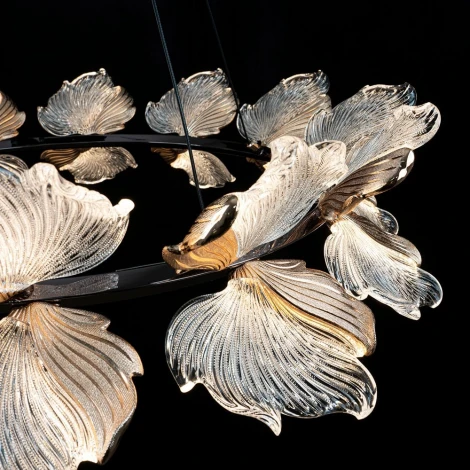 Подвесная люстра светодиодная с пультом с регулировкой цветовой температуры Modelux MODELUX ML.2412.800 BK