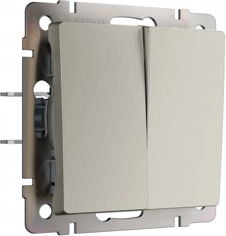 Выключатель двухклавишный (дымчатый) Werkel W1220004