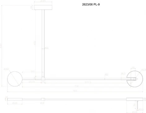Спот на штанге Divinare Malcone 2623/06 PL-9 (LED, 220V)