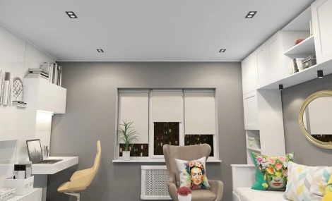 Встраиваемый точечный светильник Denkirs DK3021 DK3072-BK+WH (220V)