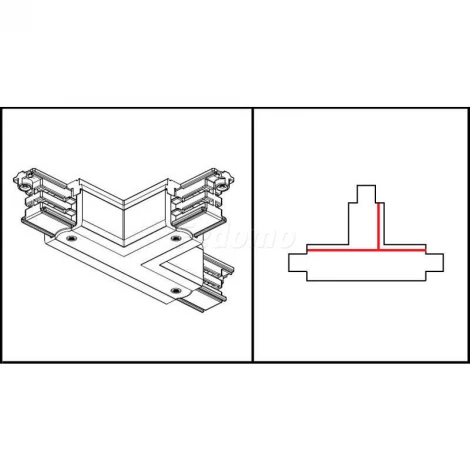Коннектор Donolux Шинопровод (трек) DL000210TRT2 (220V)