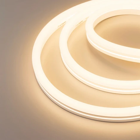 Светодиодная лента герметичная MonLIGHT-SIDE-X336-12x24mm 230V Warm3000 (11 W/m, IP65, 50m, wire x1) (Arlight, Грибовидная форма) 051904