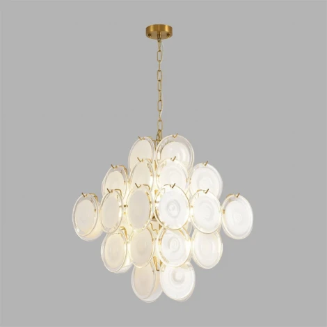 Подвесная люстра Lumion Chipsy 8320/8 латунь/белый, металл/стекло E14 8*40W 220V