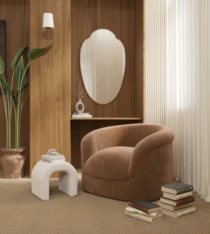 Milis Gold Зеркало в тонкой раме Smal Art-Zerkalo SM130GL 13749