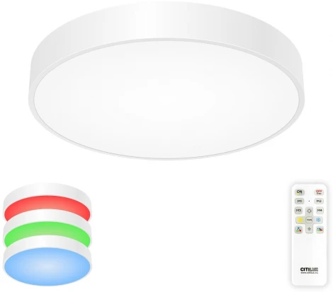 Потолочный светильник RGB круглый светодиодный с пультом Купер CL72470G0 (220V, круглые)