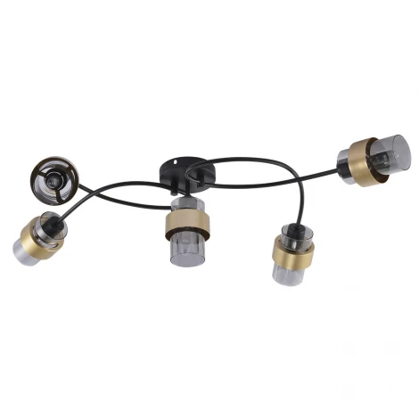 Потолочная люстра Escada Hurricane 1139/5P Black/Gold E14*40W