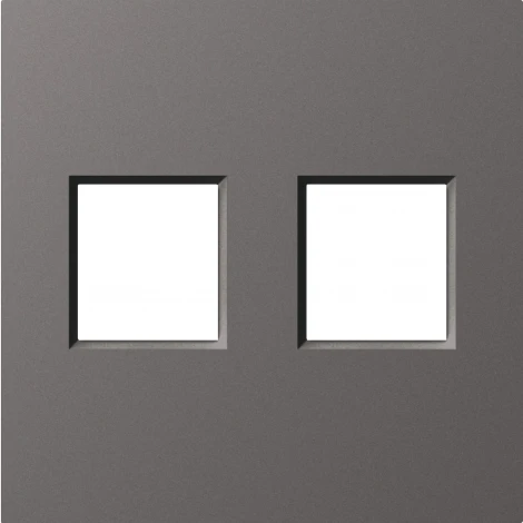 Накладка 2-я для розеток RJ45,TV,SAT, матовый титан Donel A07 DE86945
