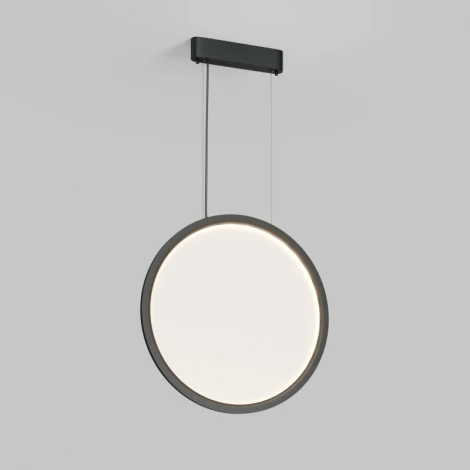 Подвесной светильник вертикальный 35 Вт, LED 2700-6000K, IP20, пульт Д/У черный, алюминий, акрил Denkirs Veil DK6607-BK