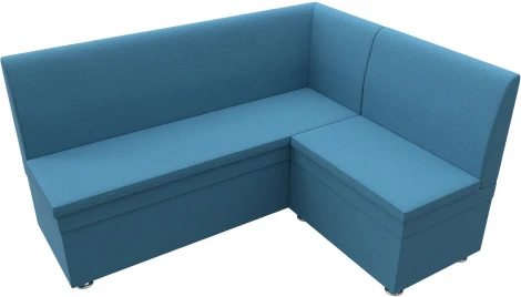 Диван кухонный угловой Уют правый угол (Голубой/Рогожка) Лига Диванов арт.124134
