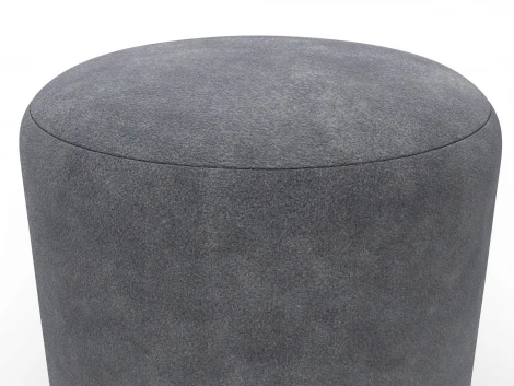 Пуф 001 (ДСП,Фанера/Пластик/Велюр/Темно-серый) Лига Диванов 132486
