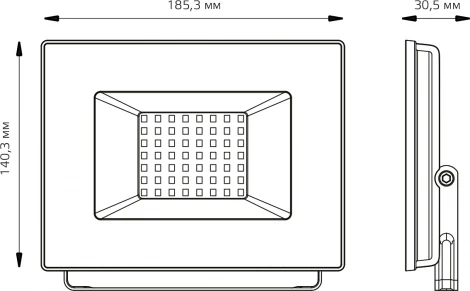 Прожектор уличный Gauss Elementary 613100250