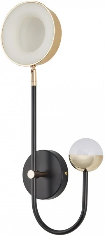 Бра светодиодное Arte Milano Ferrara-73210 273299/1+1 BK/GD (220V, круглые)