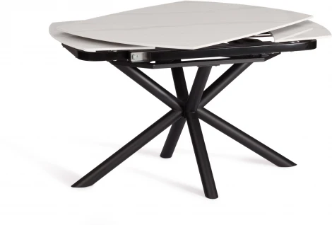 Стол обеденный Winston/Винстон Tetchair (Керамика,Металл/Белый,Черный) арт.21856