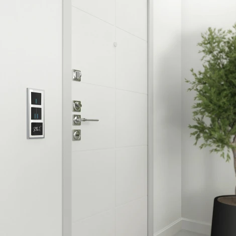 Рамка на 3 поста Baguette (белый/серебро) Werkel W0032850 (a060232)