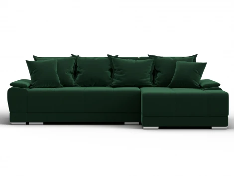 Диван угловой Лига-119 угол правый (ДСП,Брус,Фанера,ЛДС,Велюр/Зеленый) Лига Диванов 137091