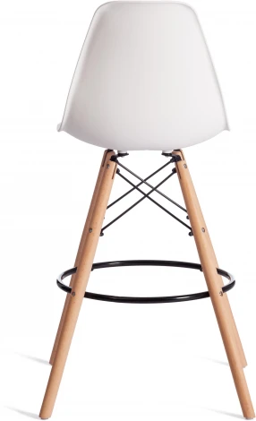 Стул барный Cindy Bar Chair (mod. 80-1) / 2 шт. в упаковке (Бук,Металл,Пластик/Белый,Серый) Tetchair арт.24550