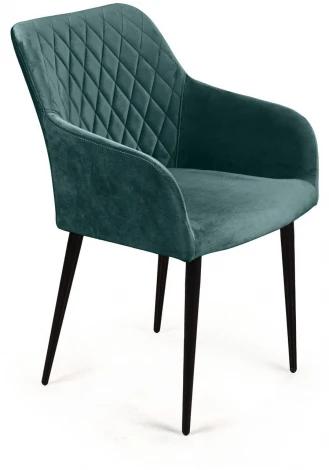 Стул с подлокотниками Robert, бархат зелёный 19 Top Concept ROBERT 76167