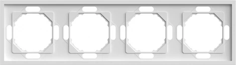 Рамка на 4 поста (белый) Stekker Эмили 49887