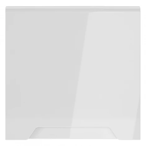 Накладка для розетки с заземлением, защитными шторками и крышкой Voltum S70 VLS000801 (белый глянцевый)