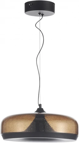 Подвесной светильник ST Luce Ripple SL6014.603.01 Черный/Коричневый, с пузырьками LED 1*42W (220V, на тросе, круглые)