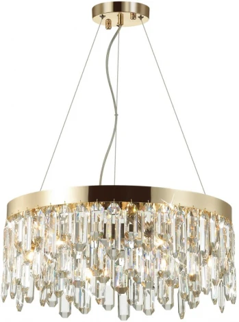 Подвесная люстра Odeon Light Semura 4986/6 (220V, хрусталь, на тросе, круглые)