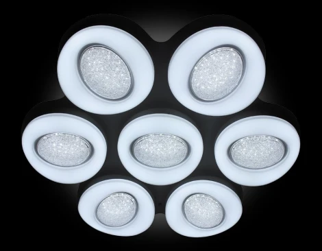 Потолочная люстра Ambrella Orbital Crystal Sand FS1587/7 364W D880*800