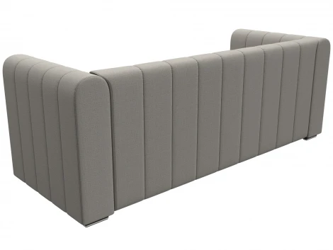 Диван прямой Лига-073 (ДСП,Фанера/Пластик/Рогожка/Бежевый) Лига Диванов 129980