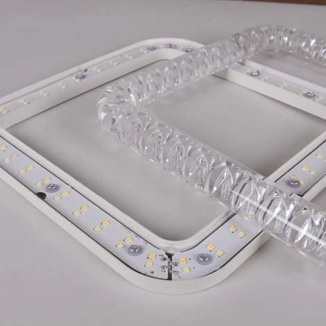 Потолочная люстра светодиодная на штанге с регулировкой цветовой температуры, яркости и ночным режимом Reluce 19848-0.3-03A WH