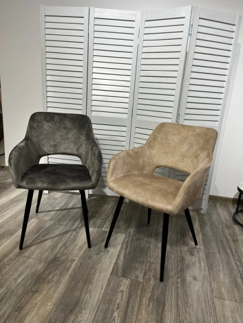 Стул M-City ALLY VBP-210 античный бежевый/ черный каркас