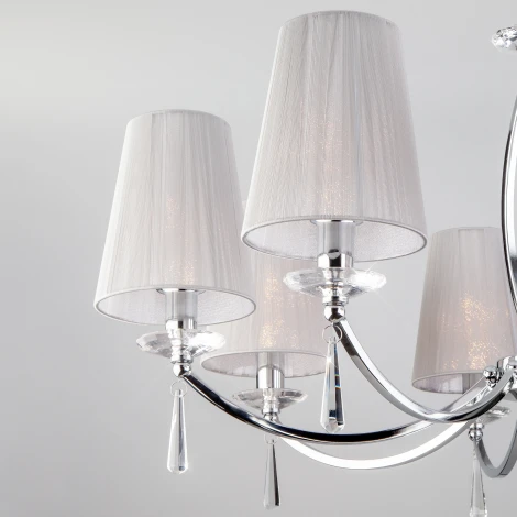 Подвесная люстра Eurosvet Valery 60079/8 хром (220V, на цепи)