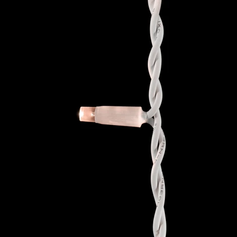 Гирлянда Бахрома 3,1 x 0,5 м Экстра Тепло-Белая 220В, 120 LED, Провод Белый Каучук, IP65