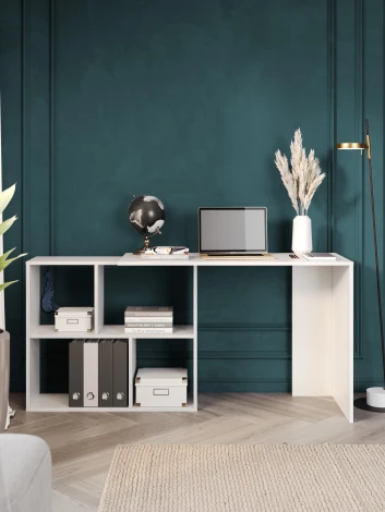 Стол компьютерный Арника СТК 5, Белый текстурный