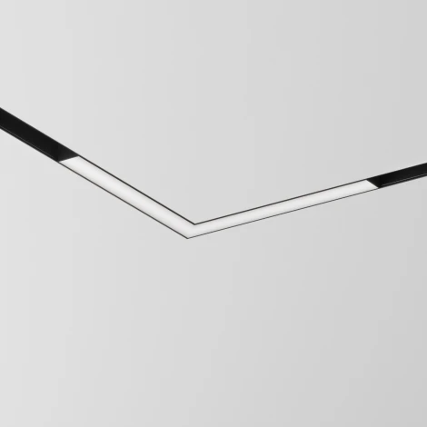 Трековый угловой линейный светильник 48V Basis Gravity 4000K 24Вт 120° LED (магнитный) Maytoni Technical TR078-2-24W4K-B