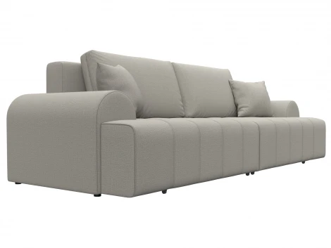 Диван прямой Лига-080 (ДСП/Пластик/Рогожка/Бежевый) Лига Диванов 131109