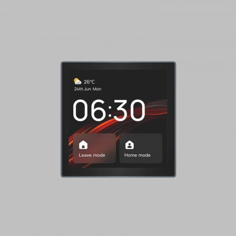 Панель управления умным домом (Wi-Fi / Zigbee / Bluetooth, Tuya / Smart Life), алюминий + закалённое стекло, цвет чёрный Denkirs Control DK7405-BK