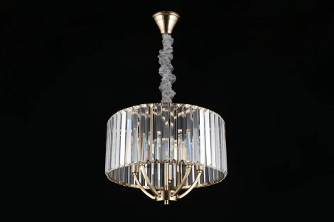 Подвесная люстра Aployt Nela APL.746.13.05 (220V, хрусталь, на цепи, свеча, круглые)