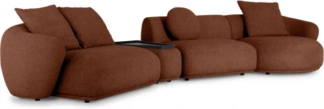 Диван Fabro ОГОГО (арт.853515), (Ткань,Букле/Терракотовый)