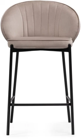 Полубарный стул Woodville Нейл латте / черный 528461