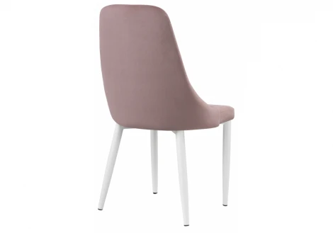 Стул Woodville на металлокаркасе Kora white / light purple 15233