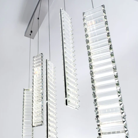 Подвесной светильник светодиодный хрустальный Modelux MODESTYLE MS.88909.5 CR