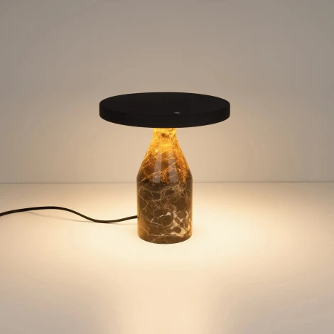 Настольная лампа SP-CROOD-TAB-R22.5x24-7W Warm3200-MIX (CF-BK, 140 deg, 230V) (Arlight, IP20, Мрамор) 061771