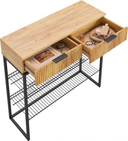 Обувница Классная 1 Mebelson (ЛДСП,Металл/Дуб золотой,Черный) арт.172188,3325