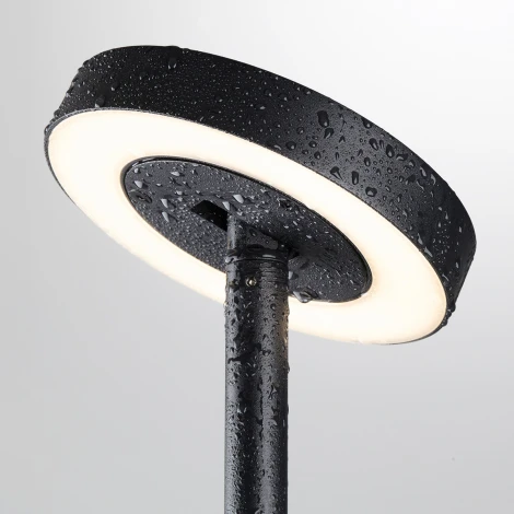 Грунтовый светильник светодиодный поворотный Odeon Light Disc 7189/6GL черный/металл IP65 LED 6W 3000K 220V-240V
