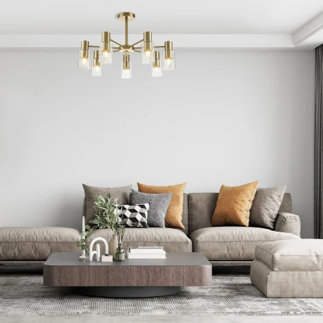 Потолочная люстра на штанге Diversity Escada 2120/7P E14*40W Gold (220V)